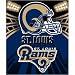 Saint Louis Rams Fleece NFL Blanket (Shadow Series) by Northwest (50