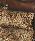 Ralph Lauren Aragon Queen Flat Sheet Leopard Print