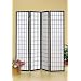 4-panel Black Room Divider / Shoji Screen