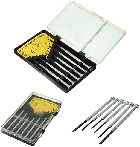 6Pcs Precision Jewelers Watch Screwdrivers Set Kit Phillips &amp; Flat Head Tool New