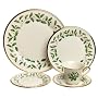 Lenox Holiday 20-Piece Gold-Banded Fine China Dinnerware Set, Service for 4
