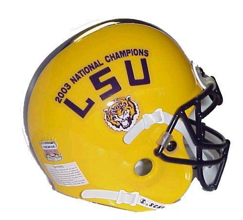 Buy Schutt LSU Tigers 2003 National Champions Commemorative Mini-Helmet by Football Fanatics