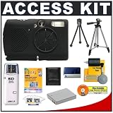 Snug-It Tight Fit Camera Skin (Black) with Spare NB-5L Battery + Cameta Bonus Accessory Kit for Canon PowerShot SD950 IS / IXUS 960 IS Digital Camera