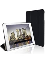 CE: iPad Air Case, JETech? Gold Serial iPad Air Slim-Fit Smart Case Cover for Apple iPad Air iPad 5 with Auto Sleep/Wake Feature (iPad Air, Black) - JETech