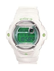 Womens White Baby G Green Dial Quartz
