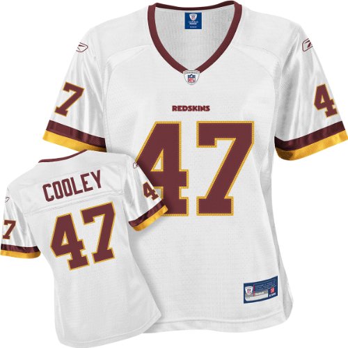 Reebok Washington Redskins Chris Cooley Women's Premier White Jersey Small