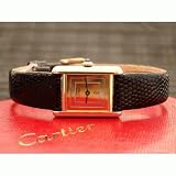 Vintage Antique watch: Pre-owned Ladies Cartier Watch Vermeil TRI-GOLD DIAL Swiss Manual Wind... by Cartier