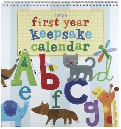Jill McDonald Kids First Year Keepsake Calendar, Alphabet Animals by Jill McDonald Kids