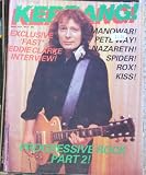 KERRANG No.37. MANOWAR,NAZARETH,ROX,KISS,FAST EDDIE CLARKE