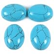 4 Chinese Turquoise Cabochons Jewelry Gemstones 16mm