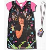 Camp Rock Pink and Black, Short-sleeve Dorm shirt w/ backstage pass for girls.