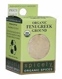 Spicely 100% Organic and Certified Gluten Free, Fenugreek Ground