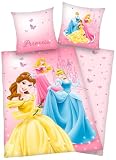 Herding 447988050 Bettw&auml;sche Disney&acute;s Princess 80 x 80 + 135 x 200 cm; Linon