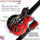 Fire Red Flames Skin by WraptorSkinz TM fits Nintendo Wii Guitar Hero III ( ....