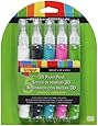 Scribbles 27793 Dimensional Bright Fabric Paint Pen, 5-Pack