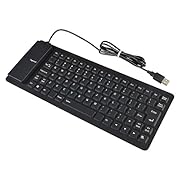 HDE Foldable Portable Roll-Up USB 2.0 Keyboard Keypad