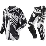 Fox Racing PeeWee HC-180 Undertow Youth Boys Off-Road/Dirt Bike Motorcycle Combo Jersey & Pants - Black / Large/Size 6