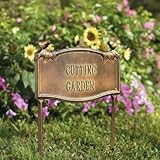 Personalized Garden Plaque - Black/Gold - Grandin Road