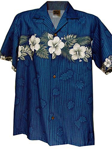 A WinnieFashion Hawaiian (100% Cotton) New SURF / Hibiscus Aloha Shirts (USA)
