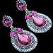 YAZILIND Jewelry Luxurious Full Colorful Waterdrop Flower Metal Dangle Drop Earrings For Women