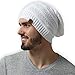 Slouchy Cable Knit Beanie - Chunky, Oversized Slouch Beanie Hats for Men & Women - Stay Warm & Stylish - Serious Beanies for Serious Style