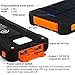 Solar Phone Charger, FKANT 10000mAh Portable Battery Charger Outdoor Dual USB External Battery Pack Solar Power Bank with LED Light and Compass for iPhone iPad Android Phones and More
