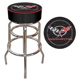 Corvette C5 Padded Bar Stool - Black
