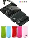 Premium Leather Case with Belt Clip for Apple iPod Nano 4 Nano-Chromatic 4th Generation 8 gb 8gb 16 gb 16gb 32 gb 32gb (Nano 4 Chromatic Not Included) + Young Micro Shoe Silicone Pouch for Nike+