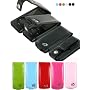 Premium Leather Case with Belt Clip for Apple iPod Nano 4 Nano-Chromatic 4th Generation 8 gb 8gb 16 gb 16gb 32 gb 32gb (Nano 4 Chromatic Not Included) + Young Micro Shoe Silicone Pouch for Nike+