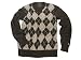 Ben Sherman V-Pullover schwarz/grau