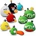 Lujex(TM) Set of 9 Angry Birds Micro Bead Soft Plush Bird and Pig Doll iPhone Game Toys