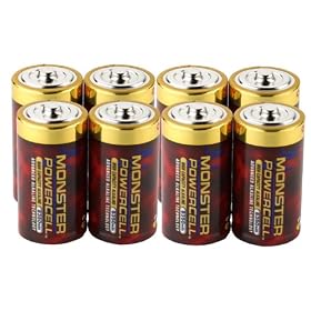 Monster Cable MB C ALKA-8 Boom Box Power Bar with Alkaline Battery Pack