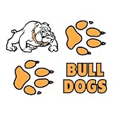 Bulldog Temporary Tattoo Set