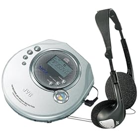 JVC XL-PM20 Personal CD/MP3 Player with In-Line, 3-Key Remote Control Headphones
