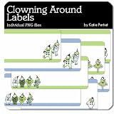 Photoshop Brushes - Clowning Around Labels