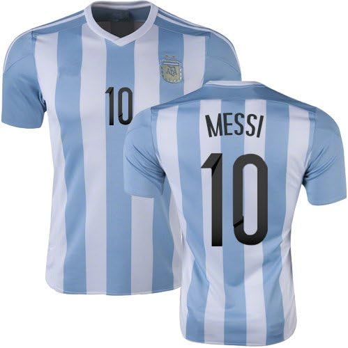 2016 Copa America Soccer Jersey Argentina #10 Lionel Messi Jersey Men's Short Sleeves Shirt