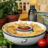 Philadelphia Eagles Ceramic Chip and Dip Bowl