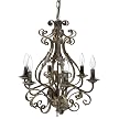 Metal Chandelier - Gray
