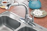 cleanFLO Eco Friendly Chrome Finish Lead Free Kitchen Faucet With Pull Out Spray Head