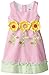 Rare Editions Little Girls' Seersucker Dress with Flower Appliques