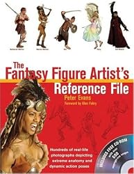 The Fantasy Figure Artist's Reference File with CD-ROM: Hundreds of Real-life Photographs Depicting Extreme Anatomy and Dynamic Action Poses