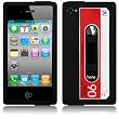 Cover custodia in silicone per Apple iPhone 4 / 4S Cassette Nero