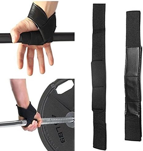 jennyyang059 store 1 Pair Pro Gym Straps Hand Bar Weight Lifting Training Wrist Support Gloves Wrap Hot