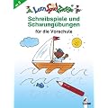 LernSpielZwerge �bungsblock: Schreibspiele und Schwung�bungen f�r die Vorschule