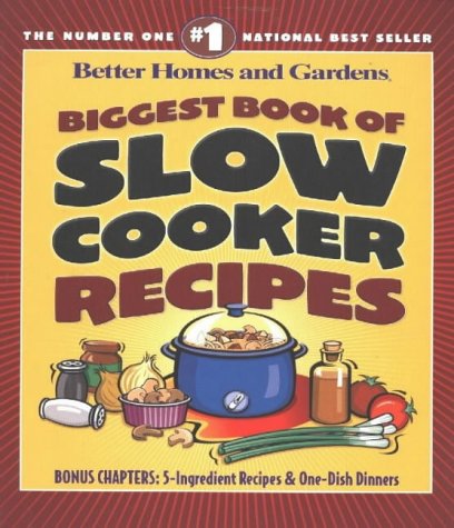 Buy Biggest Book of Slow Cooker Recipes (Better Homes & Gardens (Paperback)) online at Discounted New and Used prices. Delivered to your door with Off-The-Bookshelf.