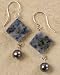 Pearl and Denim Lapis Earrings