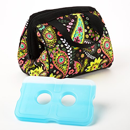 Fit & Fresh Charlotte Insulated Lunch Bag with Ice Pack
