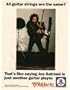 1990 Joe Satriani Photo D'Addario Strings Print Ad