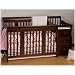 Stork Craft Portofino 4-in-1 Fixed Side Convertible Crib and Changer, Espresso