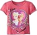 Disney Girls' Frozen Elsa and Anna T-Shirt